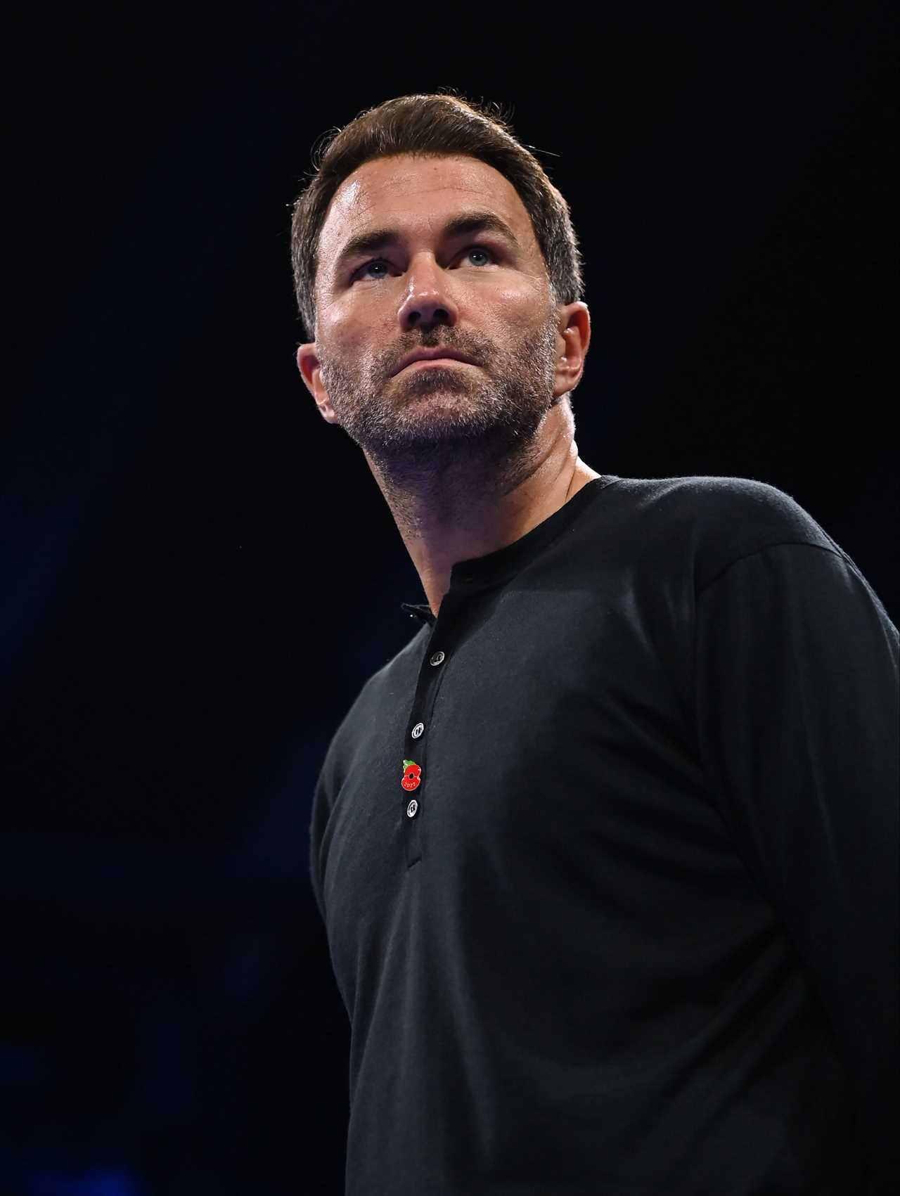 Eddie Hearn's punchbag machine explodes, leaving stunned viewers in shock.