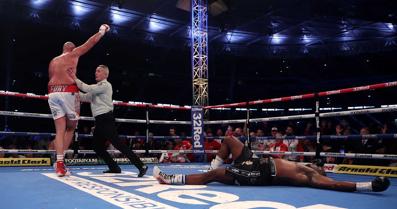 94,000 Ben! - Tyson Fury interrupts Shephard, the GMB host, to correct him about how many people he vs Whyte.