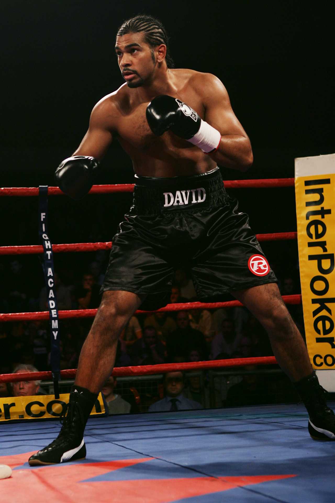 David Haye, Boxer, is seen eating chicken wings after becoming vegan in 2014.