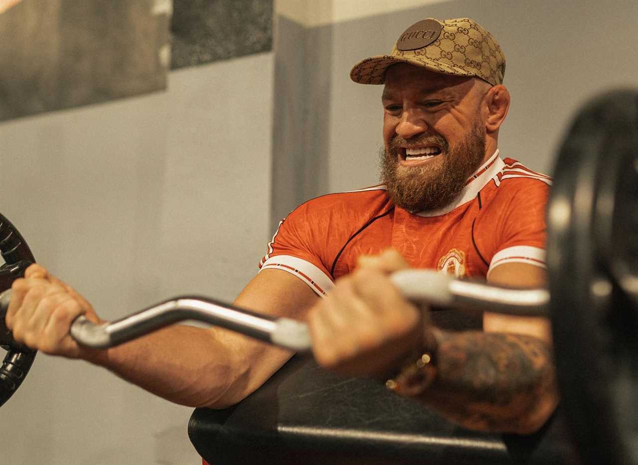 Conor McGregor's insanely jacked body after dramatic body transformation is revealed as he prepares to fight in the 2023 UFC Return.