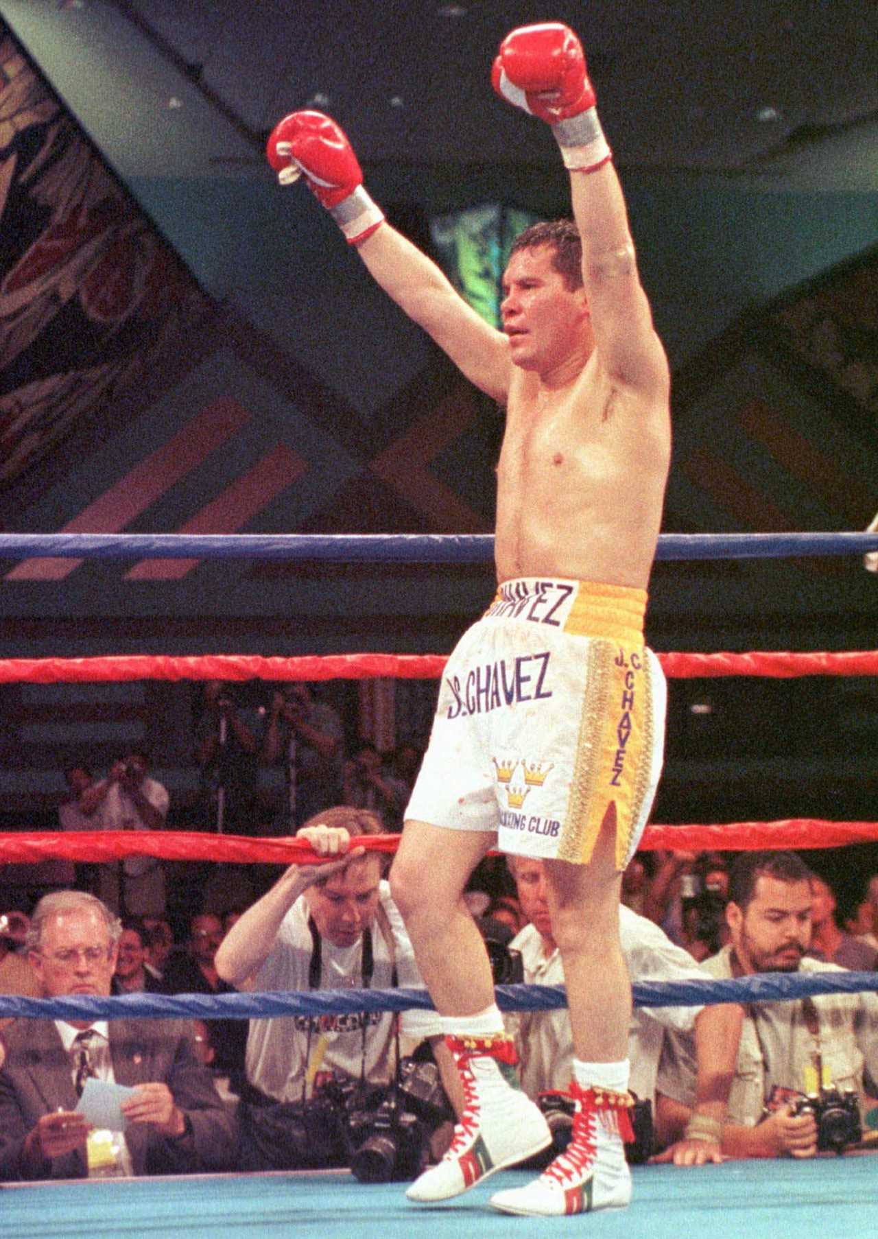 The top ten boxers with the longest winning streaks include Julio Cesar Chavez and Roberto Duran, as well as Floyd Mayweather Jr.