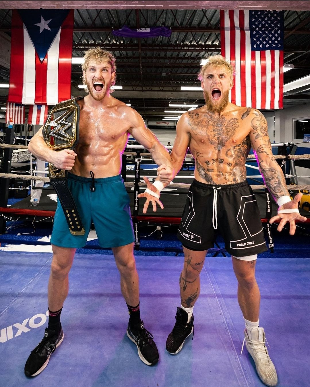 Triple H teases WWE debut for Jake Paul at Crown Jewel by sending cryptic tweet while posing with Logan, his brother and YouTuber.