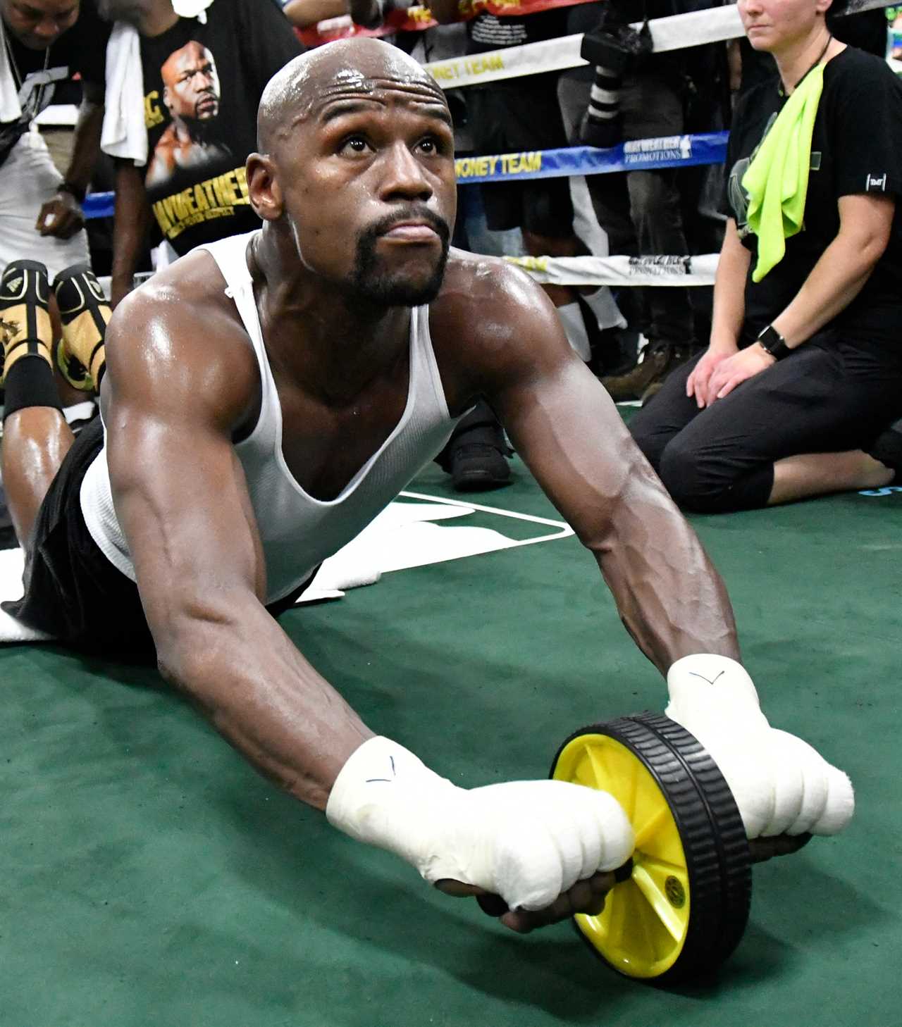 Floyd Mayweather did only 'push-ups, sit-ups, and pull-ups' during training before beating Conor McGregor in the UFC.