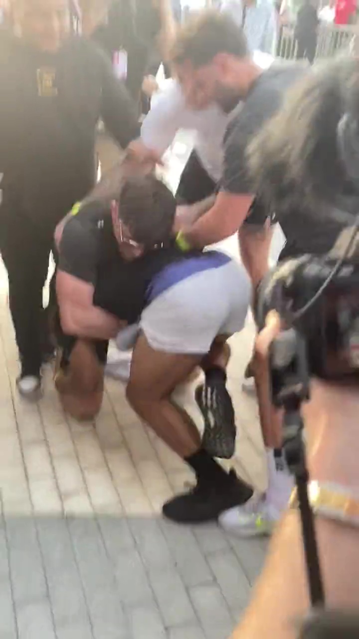 Love Island star Jack Fincham and Anthony Taylor get into a heated argument ahead of a boxing match.