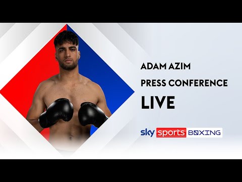 An announcement by Adam Azim Press Conference LIVE!