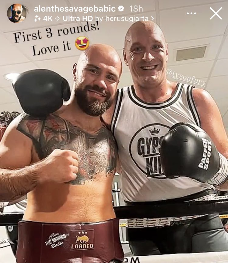 Tyson Fury vs. unbeaten KO artist Alenbabic in preparation for Derek Chisora's trilogy fight