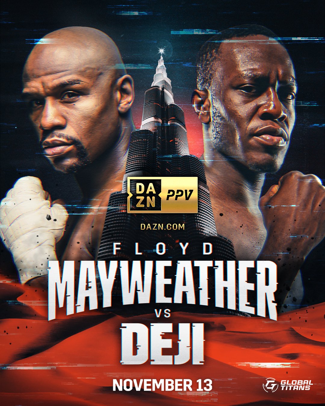 Floyd Mayweather vs Deji - Date, UK Start Time, Live Stream, FULL Undercard for Global Titans clash at Dubai