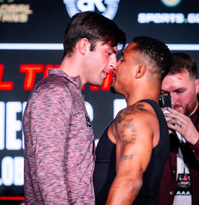 Jack Fincham and Anthony Taylor fight at Floyd Mayweather Exhibition with Deji