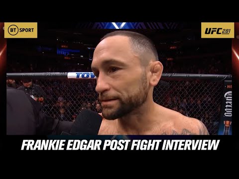 Frankie Edgar's post-fight interview following his last fight at UFC 281
