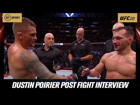 After their fight at UFC 281 in Las Vegas, Dustin Poirier and Michael Chandler share a candid moment!