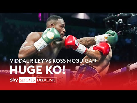 Viddal Riley's huge overhand right KO of Ross McGuigan