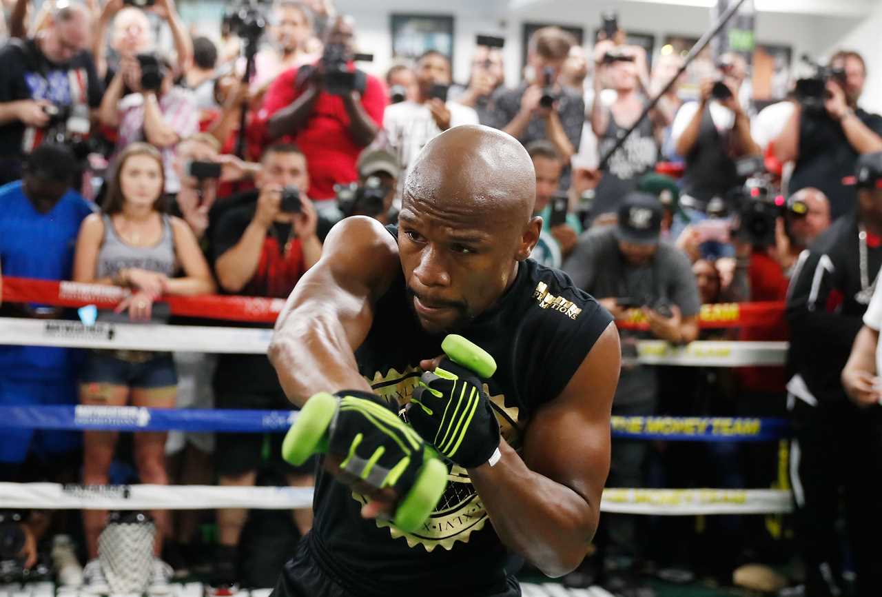 Floyd Mayweather's exclusive training program includes running to nightclubs in jeans, and working out at 4am.