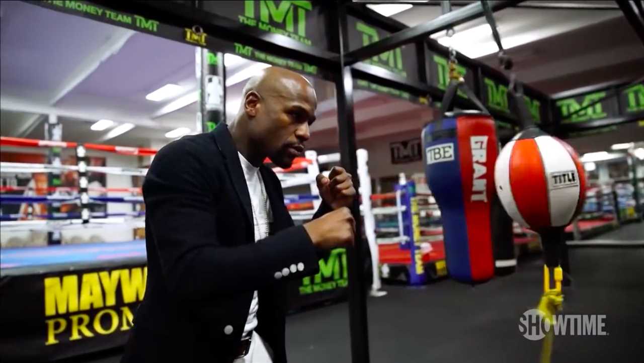 Floyd Mayweather's exclusive training program includes running to nightclubs in jeans, and working out at 4am.