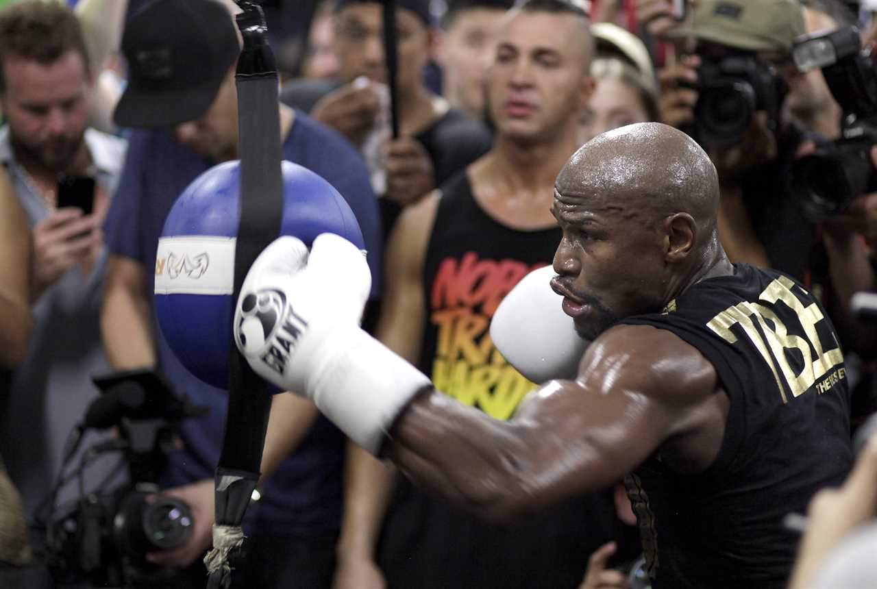 Floyd Mayweather's exclusive training program includes running to nightclubs in jeans, and working out at 4am.