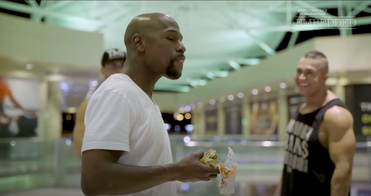 Floyd Mayweather's exclusive training program includes running to nightclubs in jeans, and working out at 4am.
