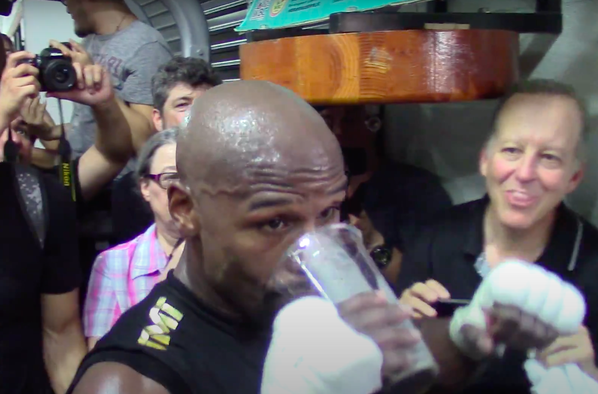 Floyd Mayweather's exclusive training program includes running to nightclubs in jeans, and working out at 4am.