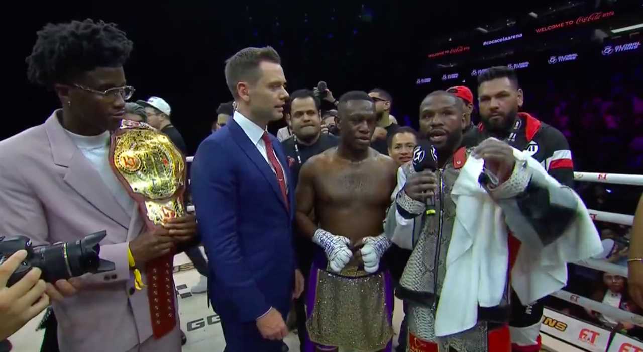 Floyd Mayweather admits that he was GLAD Deji, who landed punch in the exhibition after he stopped YouTuber in round six