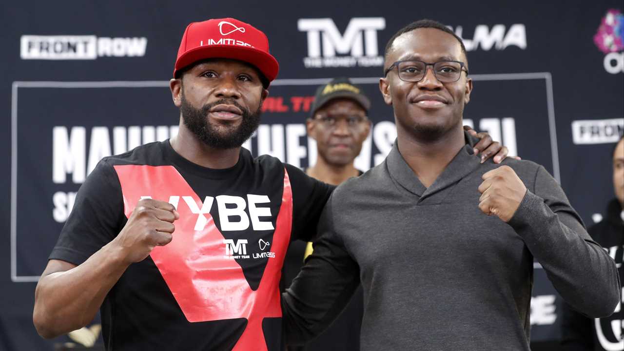 Floyd Mayweather and YouTube star Deji fight in an exhibition bout.