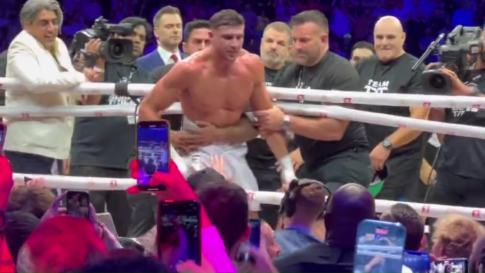 John Fury challenges Jake Paul in incredible ringside footage.