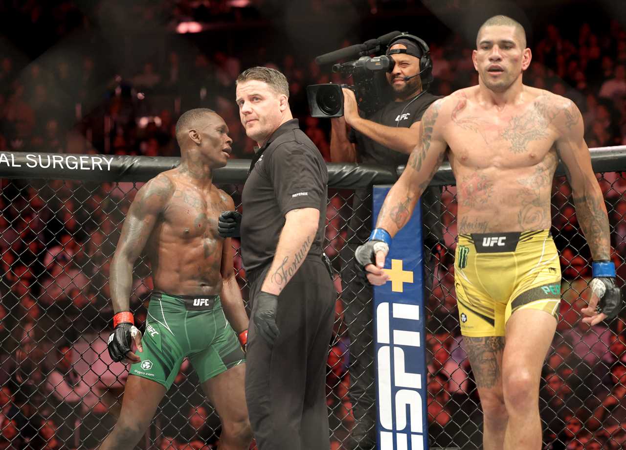 Israel Adesanya was lucky to be able to intervene in the UFC title fight against Alex Pereira..