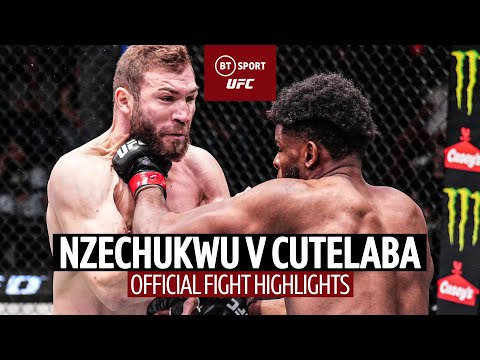 Kennedy Nzechukwu Vs Ion Cutelaba Official UFC Fight Highlights Nzechukwu packs power!