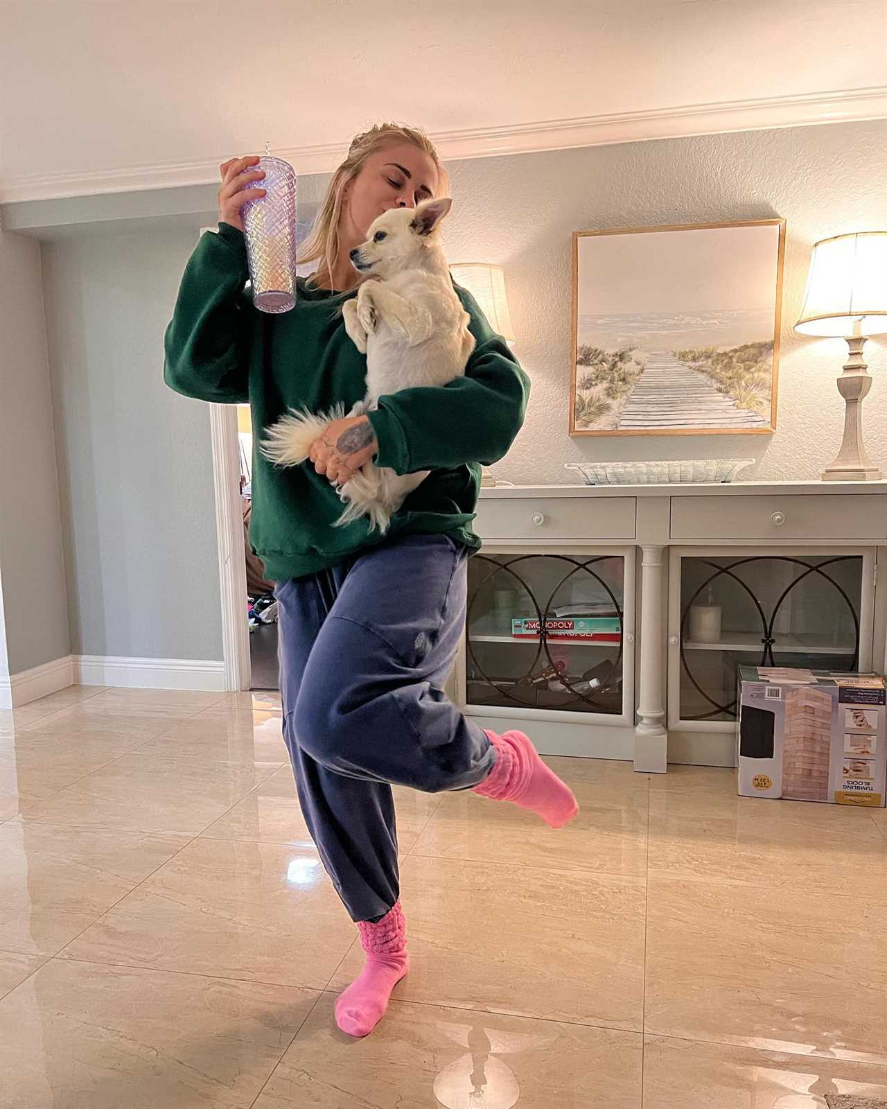 Paige VanZant, ex-UFC stunner, leaves little to imagination. She licks the telephone in lingerie