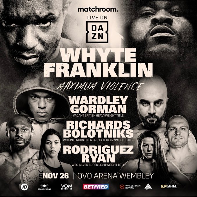 Dillian Whyte vs Jermaine Benjamin: Date, UK start times, live stream, TV channel, and undercard for the big heavyweight clash