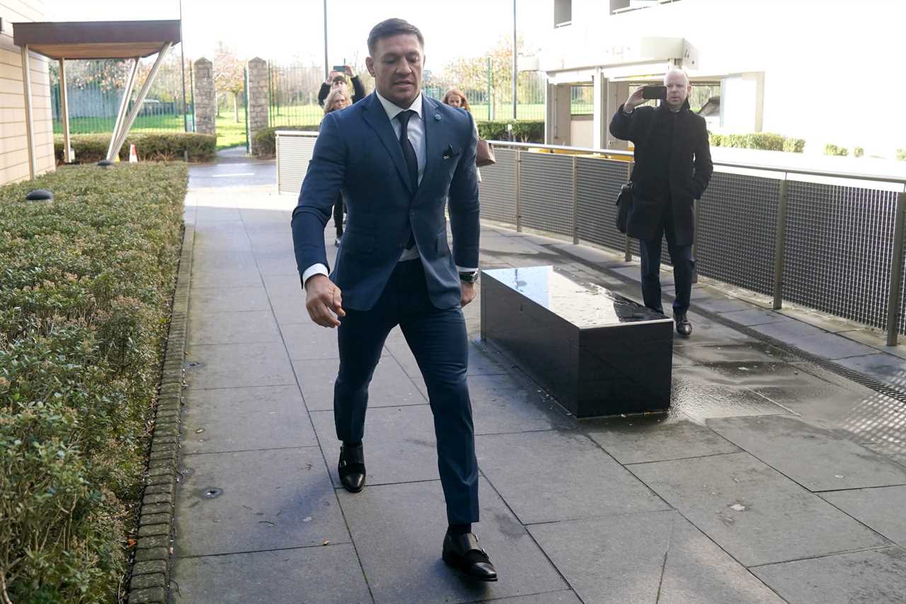 Conor McGregor, who was charged with dangerous driving in Dublin, says it's a 'lovely and great day'