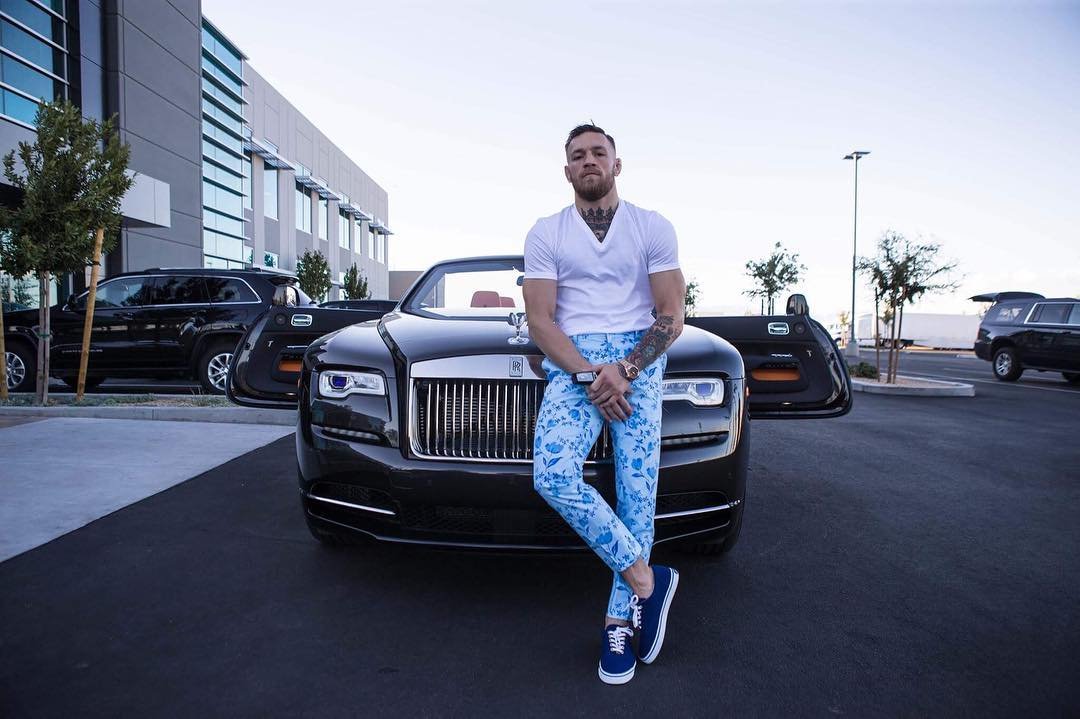 Conor McGregor, who was charged with dangerous driving in Dublin, says it's a 'lovely and great day'