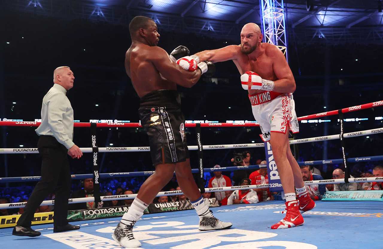 Dillian Whyte says Tyson Fury is just a large guy. He's not technically sound and relies on his size.