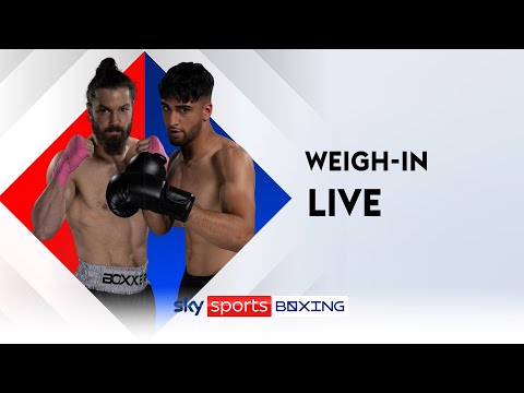 LIVE WEIGH IN Ally Pally Azim V Charlton Sunday Sizzler