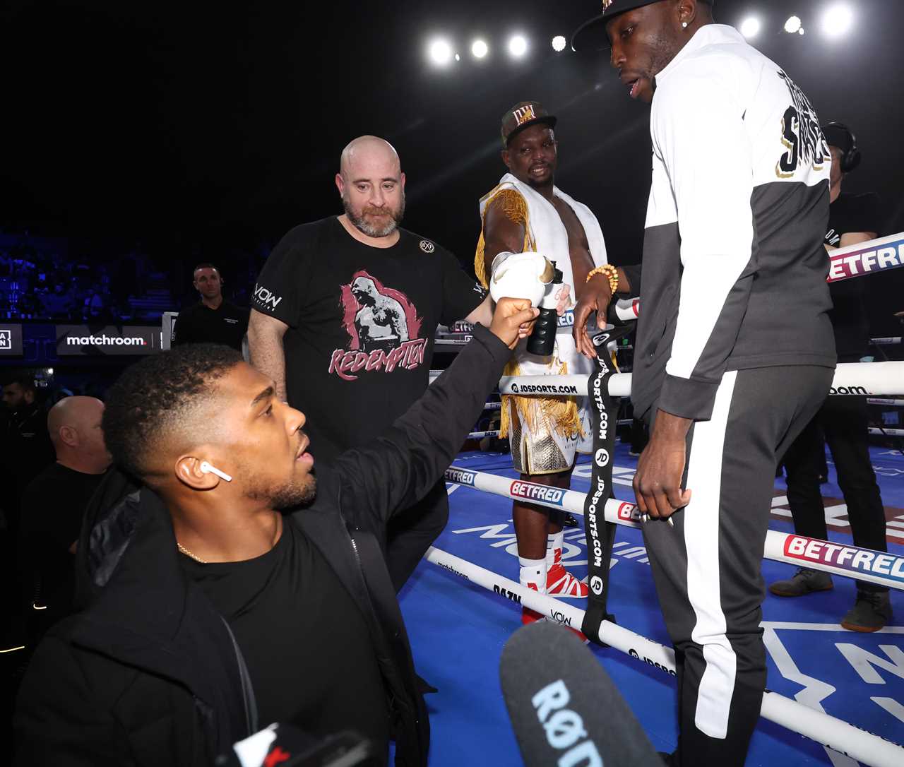Eddie Hearn suggests that Anthony Joshua and Dillian Howte could have separate fights prior to the stadium rematch.