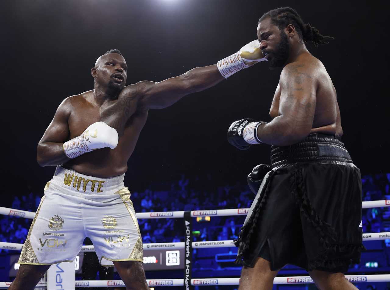 Anthony Joshua's rematch is secured by Dillian Whyte, who beat Jermaine Franklin in points
