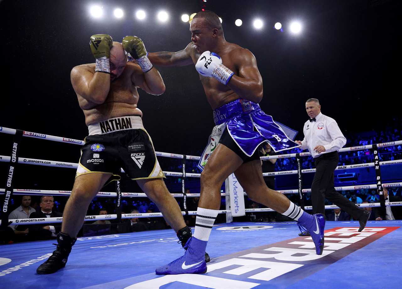 Fabio Wardley manages to save Nathan Gorman's nose and win the British heavyweight title