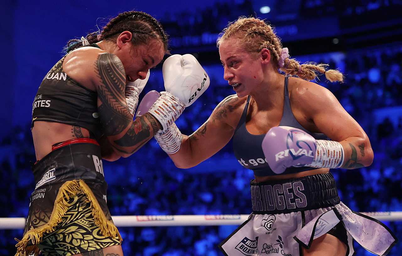 Ebanie Bridges admitted that she doesn't wear underwear when boxing, in a cheeky confession during Q&A with fans
