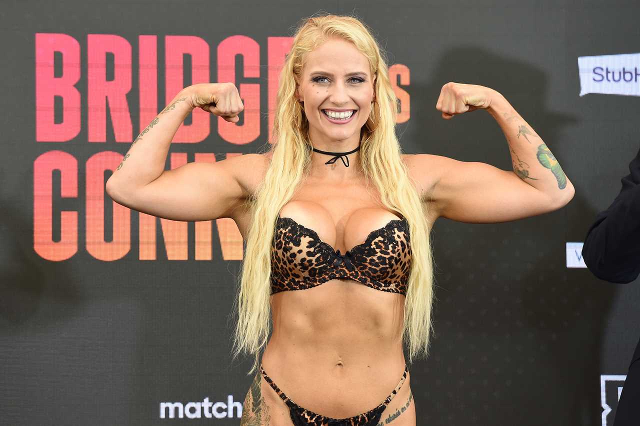 Ebanie Bridges admitted that she doesn't wear underwear when boxing, in a cheeky confession during Q&A with fans