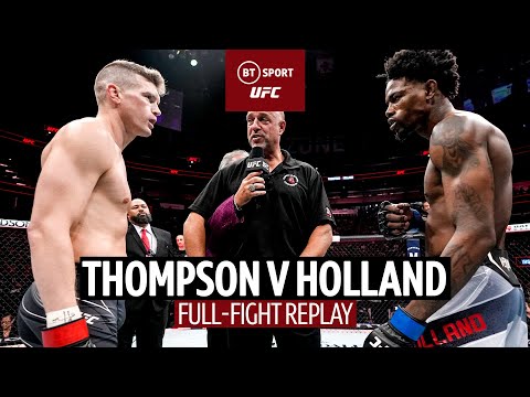 Stephen Thompson v Kevin Holland Official UFC Fight Highlights Wonderboy wins by TKO