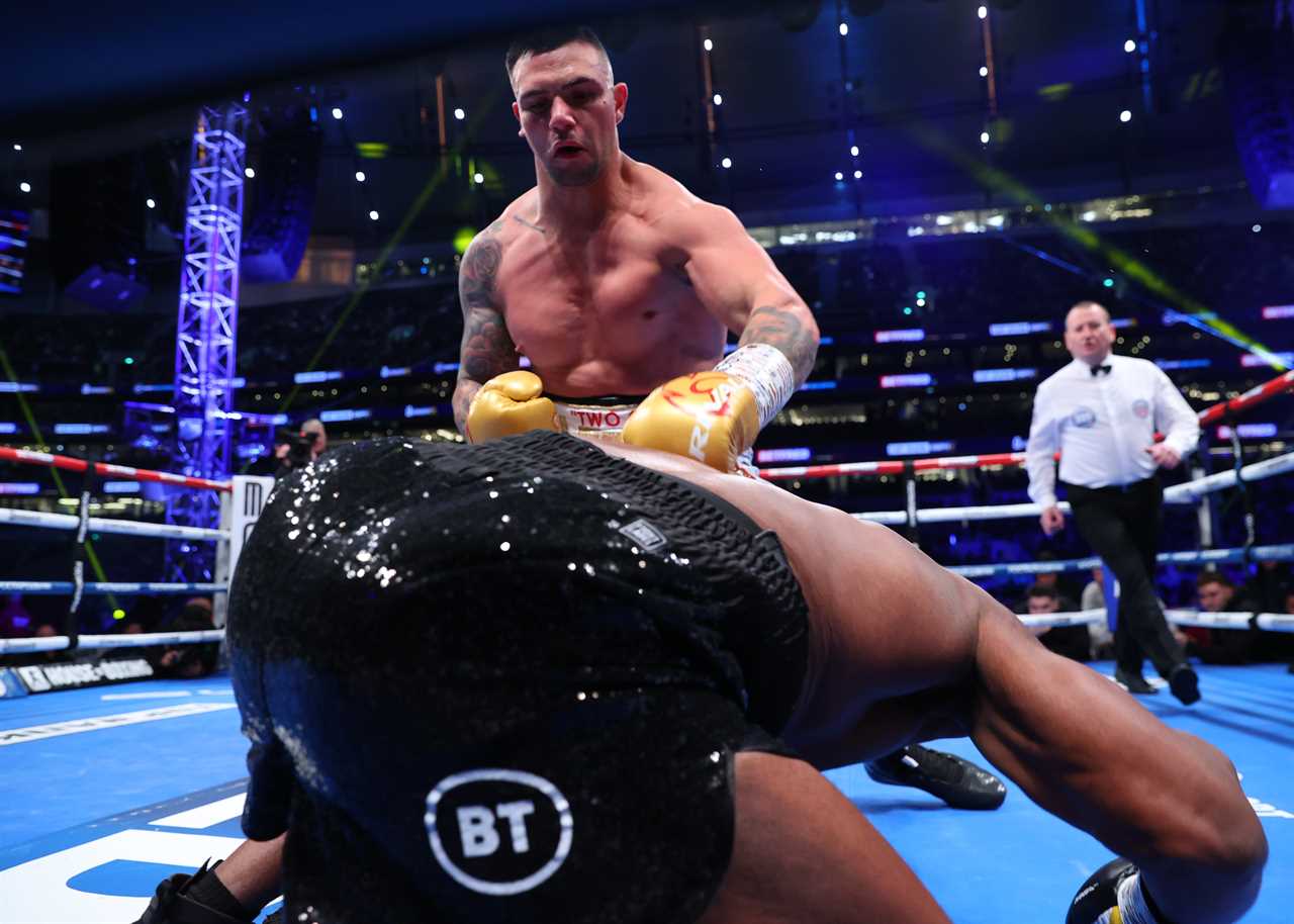 Frampton says Dubois was 'clearly concussed' after he allowed him to fight against Lerena after THREE knockdowns