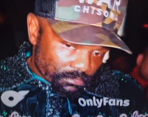 As Derek Chisora, the sponsor of Tyson Fury with OnlyFans, walks out to greet viewers, all eyes agree.