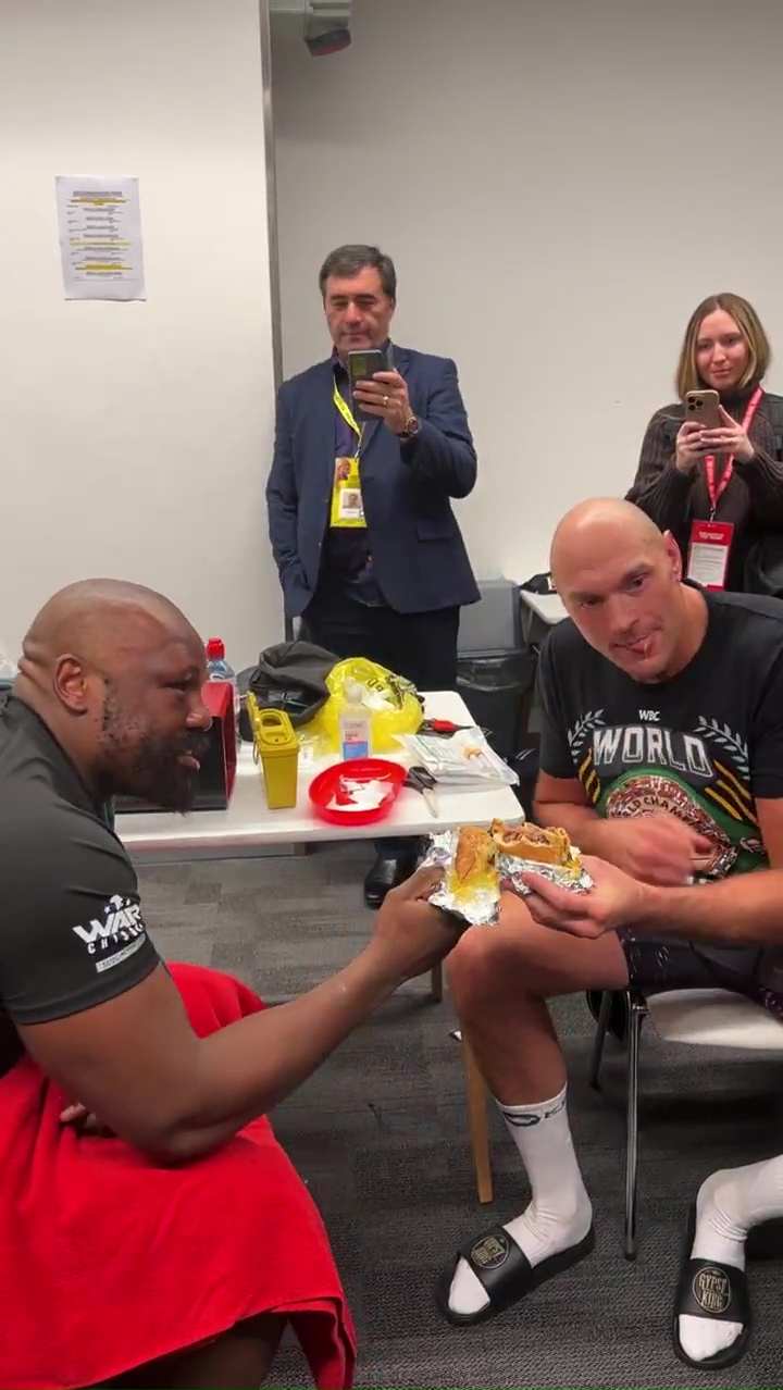 Like giving me one million quid - Tyson Fury shares why he can't retire when Chisora visits him at his dressing room