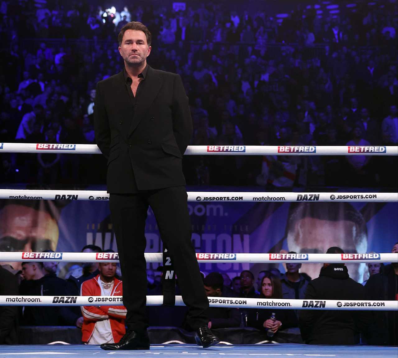 Eddie Hearn, promoter of Anthony Joshua's heavyweight fight, announces Anthony Joshua's return to boxing