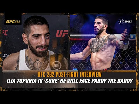Ilia Topuria says he is sure he will face Paddy The Baddy after the UFC 282 post-fight interview