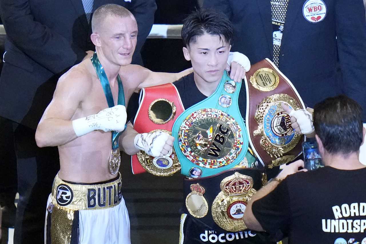 Naoya inoue smashed brave Brit Paul Butler's with the 11th roundKO. Japanese P4P star unifies bantamweight title