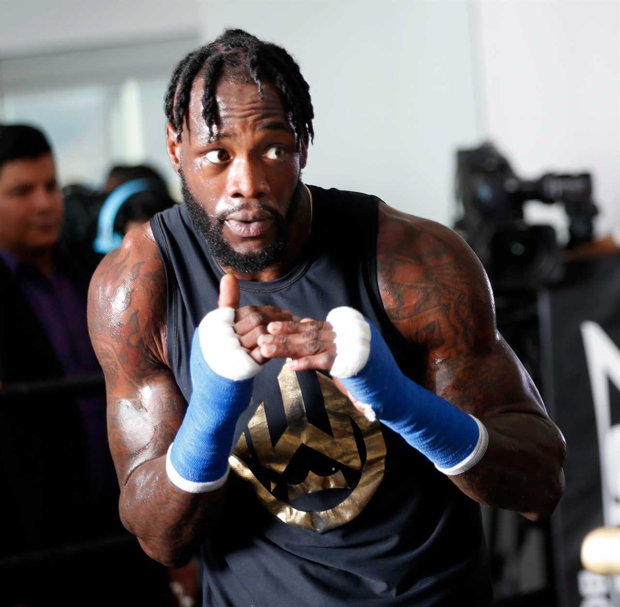 Deontay Wilder and Anthony Joshua are in talks to fight as Eddie Hearn confirms that there is 'lots going down' during huge showdown