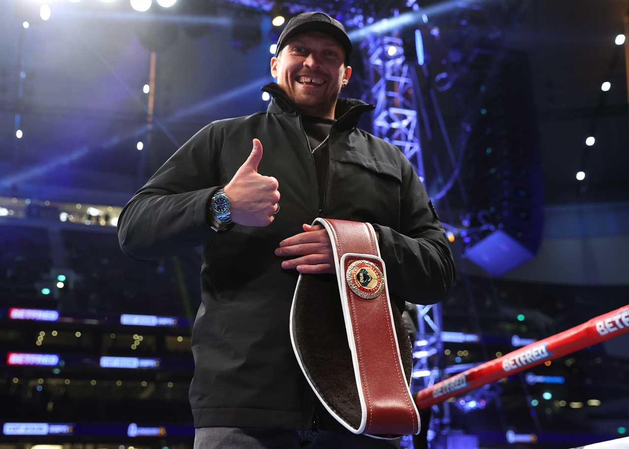 Oleksandr Usyk says their coach is 'even more confident in beating Tyson Fury' after they scouted a rival from the ringside