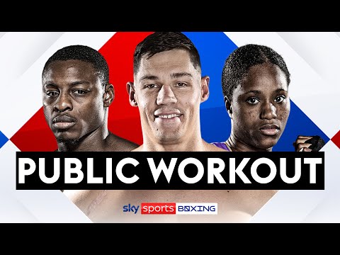 LIVE WORKOUT Viddal Riley, Chris Billam-Smith and Dan Azeez smash it on the pads!