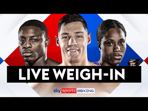 LIVE WEIGHING IN! Xhoxhaj vs Billam-Smith
