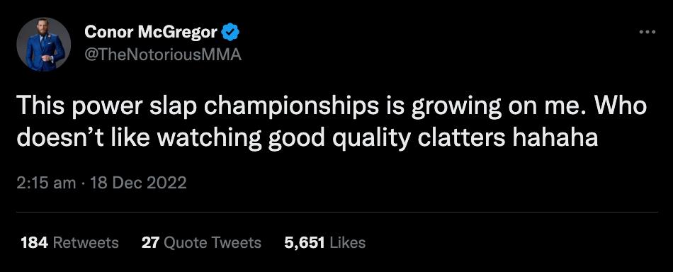 Conor McGregor has called to fight Nate Diaz at Dana White's Power Slap League, and labels foe a slapper ahead of the UFC return
