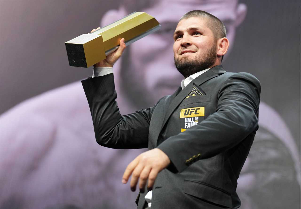 Khabib's five year-old son, Khabib, is already learning how to fight after being coached by UFC legend dad THREE years ago