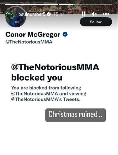 Conor McGregor BLOCKS Paul McGrath: A row between Irish sporting greats escalates over a tweet aimed at PJ Galagher